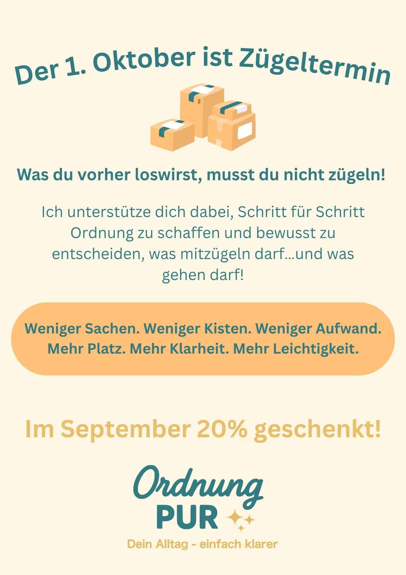 Flyer Zügeltermin 1.Oktober vorderseite